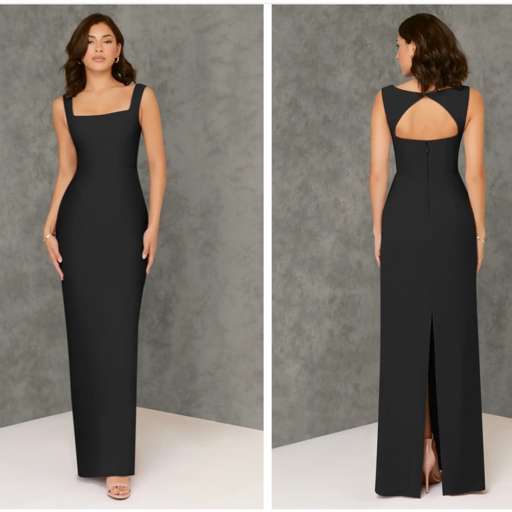 Azazie Flori Black Gown
